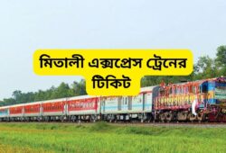 মিতালী এক্সপ্রেস ট্রেনের টিকিট
